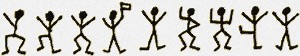 Dancing Men -3rd image Illustration