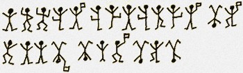 Dancing Men -5th image Illustration
