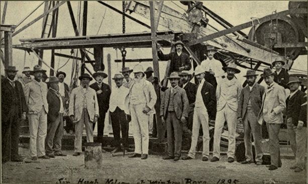 Sir Hugh Nelson At Winton Bore. 1895. Sir Hugh Nelson At Winton Bore. 1895.