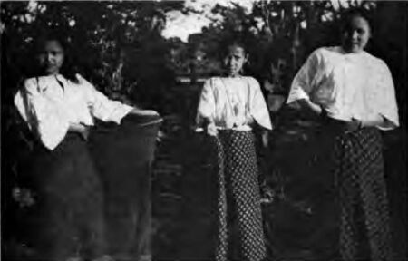 Karen Girls In Burmese Costume
