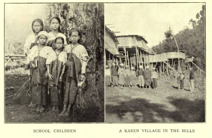 School Children AND A Karen Village in the Hills